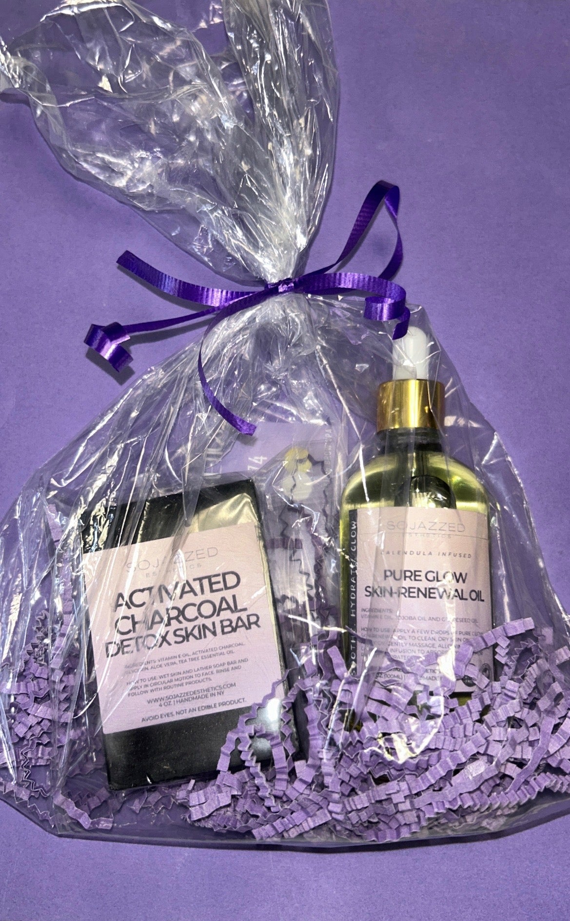 The Detox Glow Pack -Charcoal Bar + Pure Glow Oil Bundle